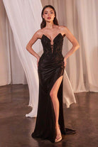 Cinderella Divine CDS465 - Strapless with Embroidery Ballgown - view 8