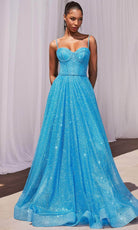 Cinderella Divine CDS483 - Glitter with Boned Bodice Ballgown - detail view