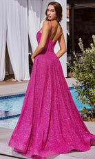 Cinderella Divine CDS483 - Glitter with Boned Bodice Ballgown - back view