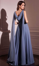 Cinderella Divine CDS509 - A-Line Chiffon Evening Gown - view 5