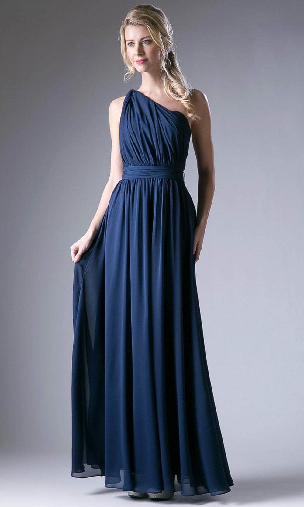 Cinderella Divine CF055 - Versatile Neck Chiffon Long Dress - view 7