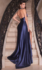 Cinderella Divine CH079 - Pleated Bodice Gown with Open Back