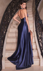 Cinderella Divine CH079 - Pleated Bodice Gown with Open Back - view 12
