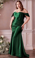 Cinderella Divine CH163C - Metallic Prom Dress - view 7