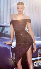 Cinderella Divine - CH190 Full Sequin Asymmetric Hem Cocktail Dress - view 6