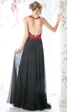 Cinderella Divine CJ111 - Embroidered Lace Chiffon A-line Dress