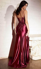 Cinderella Divine CM318 - Sleeveless Lace Long Dress - back view