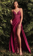 Cinderella Divine CM318 - Sleeveless Lace Long Dress - view 4