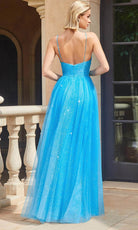 Cinderella Divine CR871 - Cut-Out Accent Sleeveless Ballgown - back view