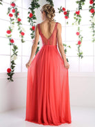 Cinderella Divine - Crisscrossed Ornate Illusion Panel Gown - view 10