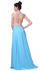 Cinderella Divine - Crystal Embellished A-Line Evening Gown - view 5