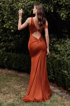 Cinderella Divine CU093 - Asymmetric Evening Gown - view 5