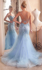 Cinderella Divine D145 - Floral Embellished Trumpet Dress