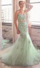 Cinderella Divine D145 - Floral Embellished Trumpet Dress