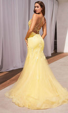 Cinderella Divine D145 - Floral Embellished Trumpet Dress