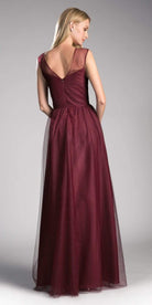 Ladivine ET320 - Pleated Top A-Line Gown