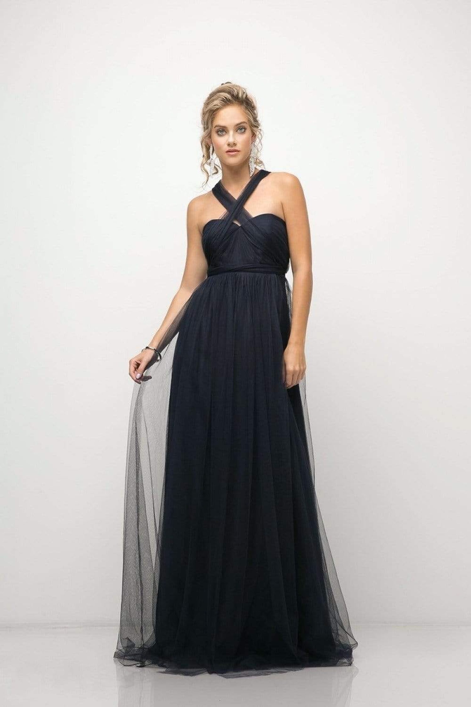 Cinderella Divine - ET322 Sweetheart Neckline Convertible Tulle Gown