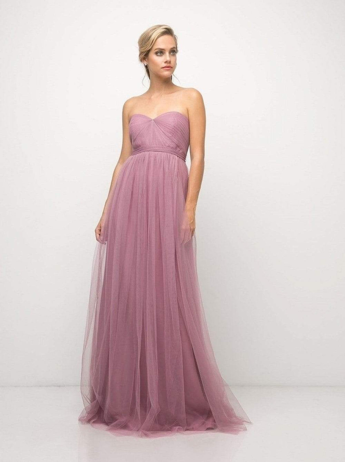 Cinderella Divine - ET322 Sweetheart Neckline Convertible Tulle Gown