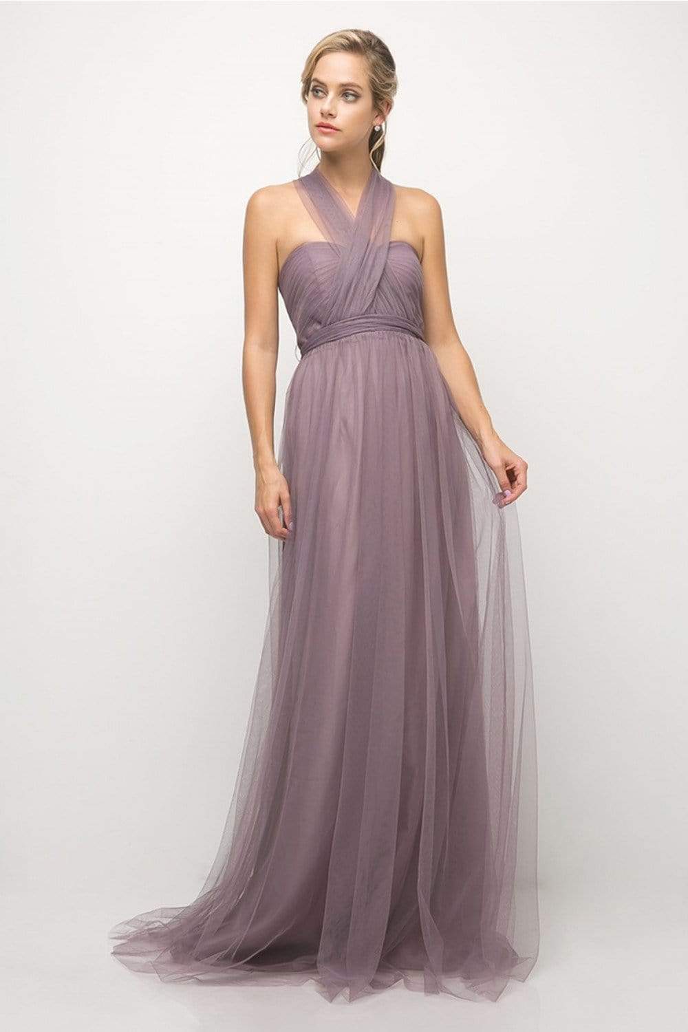 Cinderella Divine - ET322 Sweetheart Neckline Convertible Tulle Gown - view 10