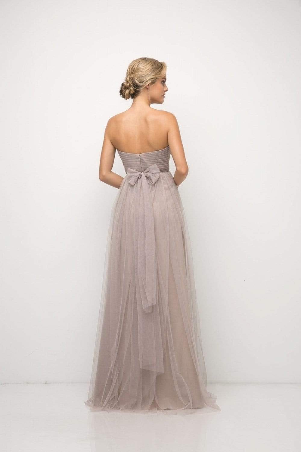 Cinderella Divine - ET322 Sweetheart Neckline Convertible Tulle Gown - view 5