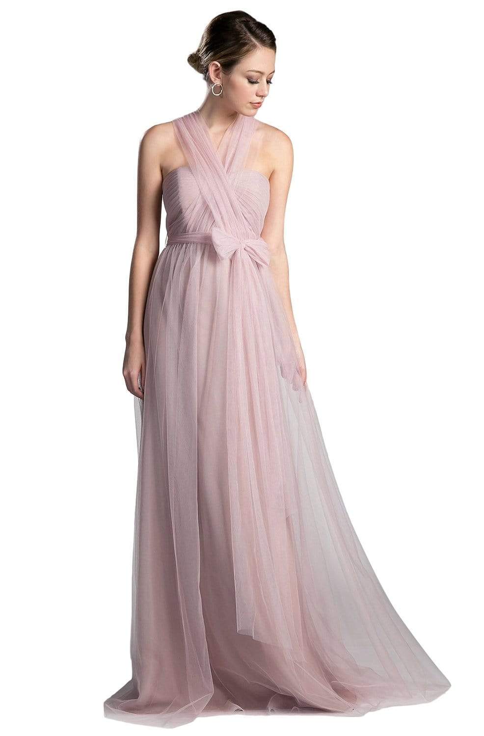 Cinderella Divine - ET322 Sweetheart Neckline Convertible Tulle Gown - view 9