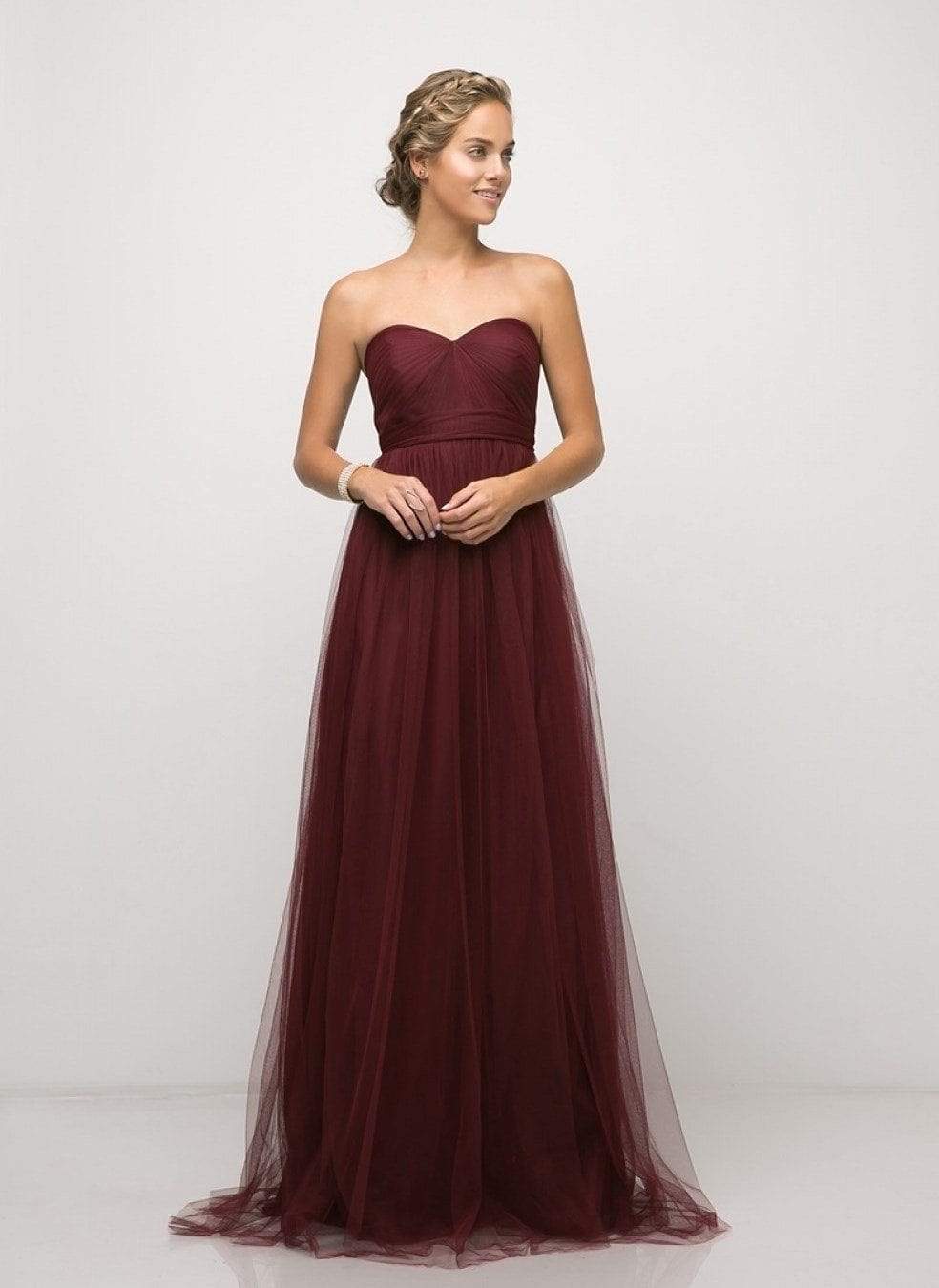 Cinderella Divine - ET322 Sweetheart Neckline Convertible Tulle Gown - view 11