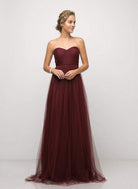 Cinderella Divine - ET322 Sweetheart Neckline Convertible Tulle Gown - view 11