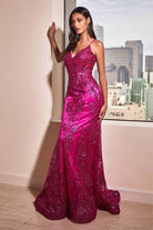 Cinderella Divine - J810 Shimmer Corset Bodice Mermaid Junior Prom Gown - view 11