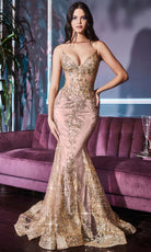 Cinderella Divine - J810 Shimmer Corset Bodice Mermaid Junior Prom Gown - view 7