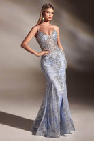 Cinderella Divine - J810 Shimmer Corset Bodice Mermaid Junior Prom Gown