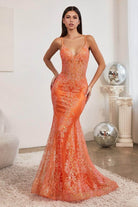 Cinderella Divine - J810 Shimmer Corset Bodice Mermaid Junior Prom Gown