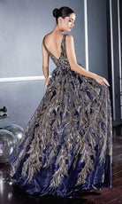 Cinderella Divine - J812 Glitter Embellished Junior Prom A-Line Gown - detail view