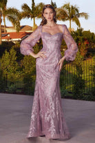 Cinderella Divine J816 - Sweetheart Glitter Prom Dress