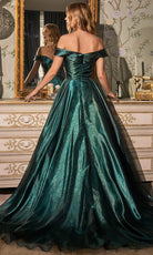 Cinderella Divine J822 - Off Shoulder Ball gown - back view