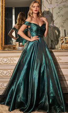 Cinderella Divine J822 - Off Shoulder Ball gown - detail view