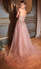 Cinderella Divine J858 - Off-Shoulder Sheath Dress with Embroidery - view 8