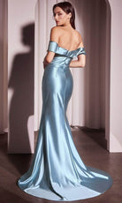 Cinderella Divine J877 - Fitted Satin Long Gown - view 7