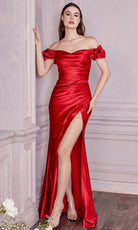 Cinderella Divine KV1056 - Off Shoulder Prom Dress