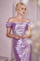 Cinderella Divine KV1056C - Off Shoulder Formal Gown
