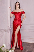 Cinderella Divine KV1056C - Off Shoulder Formal Gown