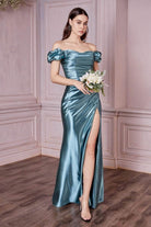 Cinderella Divine KV1056C - Off Shoulder Formal Gown