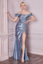 Cinderella Divine KV1056C - Off Shoulder Formal Gown - view 4