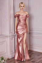 Cinderella Divine KV1056C - Off Shoulder Formal Gown - view 8
