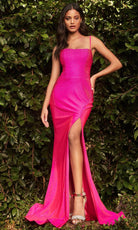 Cinderella Divine KV1063 - Beaded Square Prom Gown - back view