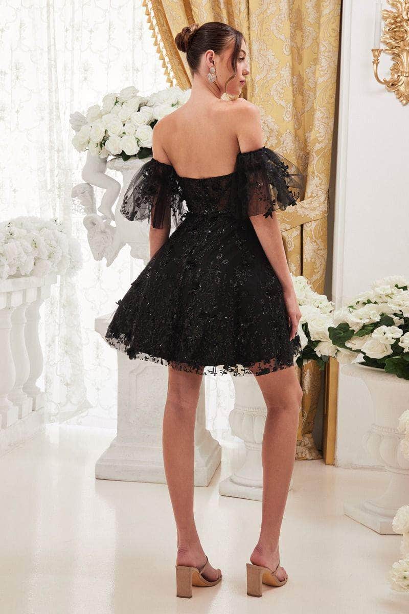 Cinderella Divine KV1089 - Corset Cocktail Dress with Sweetheart Neckline - back view
