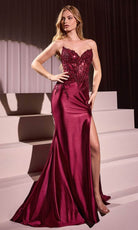 Cinderella Divine KV1112 - Embellished V-Neck Long Gown