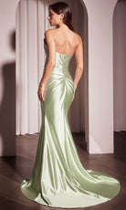 Cinderella Divine KV1118 - Asymmetrical Neck Long Gown - detail view