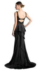 Cinderella Divine - Mock Two Piece Ruffled Sheath Dress - detail view