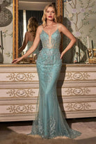 Cinderella Divine OC007 - Embellished Mermaid Gown - designer prom dress at Silhouette Dresses