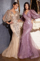 Cinderella Divine OC009 - V-neck Long Gown - view 6